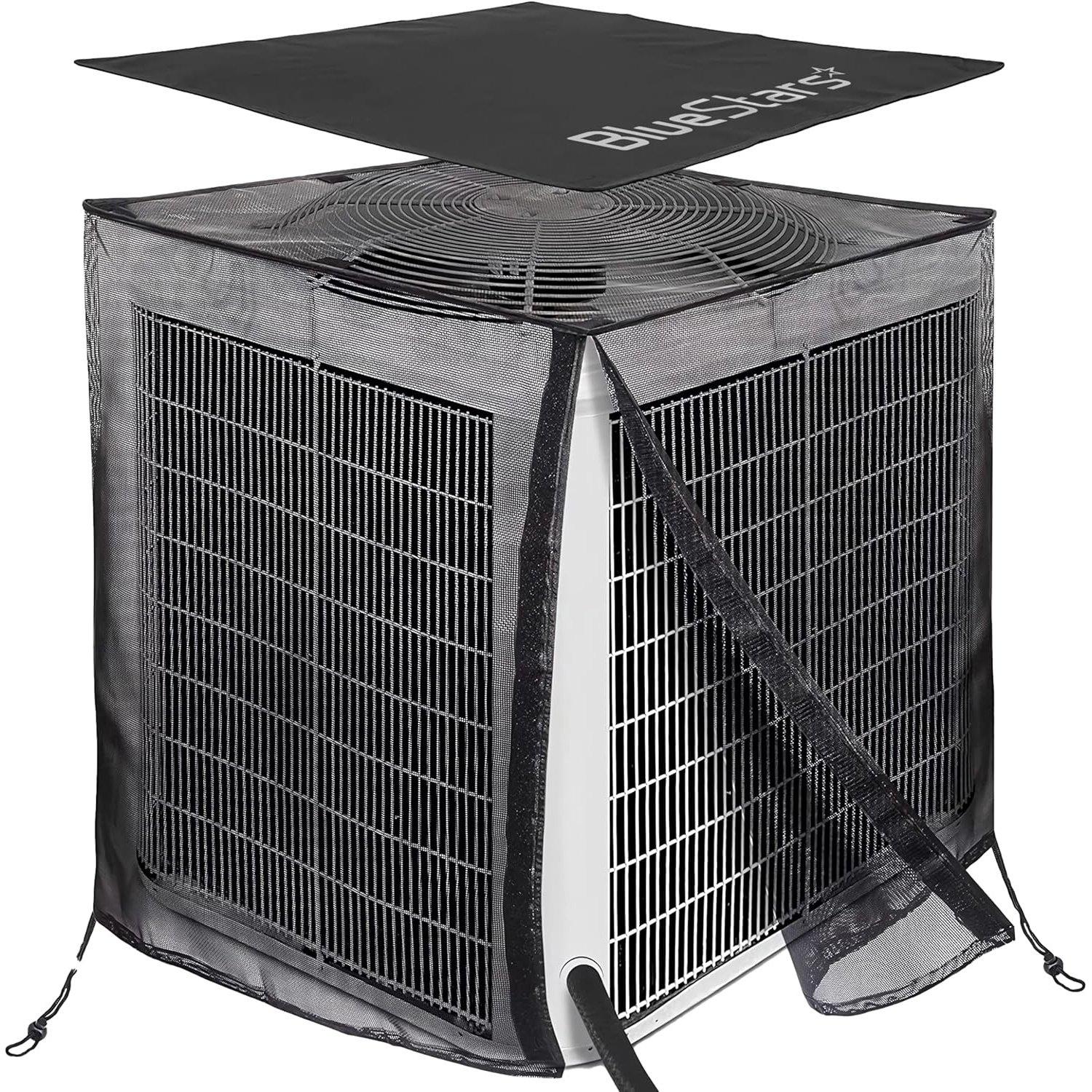[Lifetime Warranty] 2 in 1 Central Air Conditioner Cover for Outside Units 36"x36"x40" - Full Mesh Design & Detachable Waterproof Top AC Cover image 0
