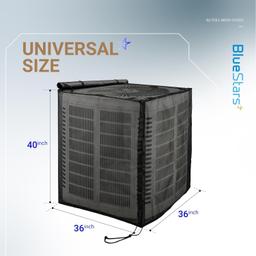 [Lifetime Warranty] 2 in 1 Central Air Conditioner Cover for Outside Units 36"x36"x40" - Full Mesh Design & Detachable Waterproof Top AC Cover thumbnail 2