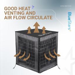 [Lifetime Warranty] 2 in 1 Central Air Conditioner Cover for Outside Units 36"x36"x40" - Full Mesh Design & Detachable Waterproof Top AC Cover thumbnail 5