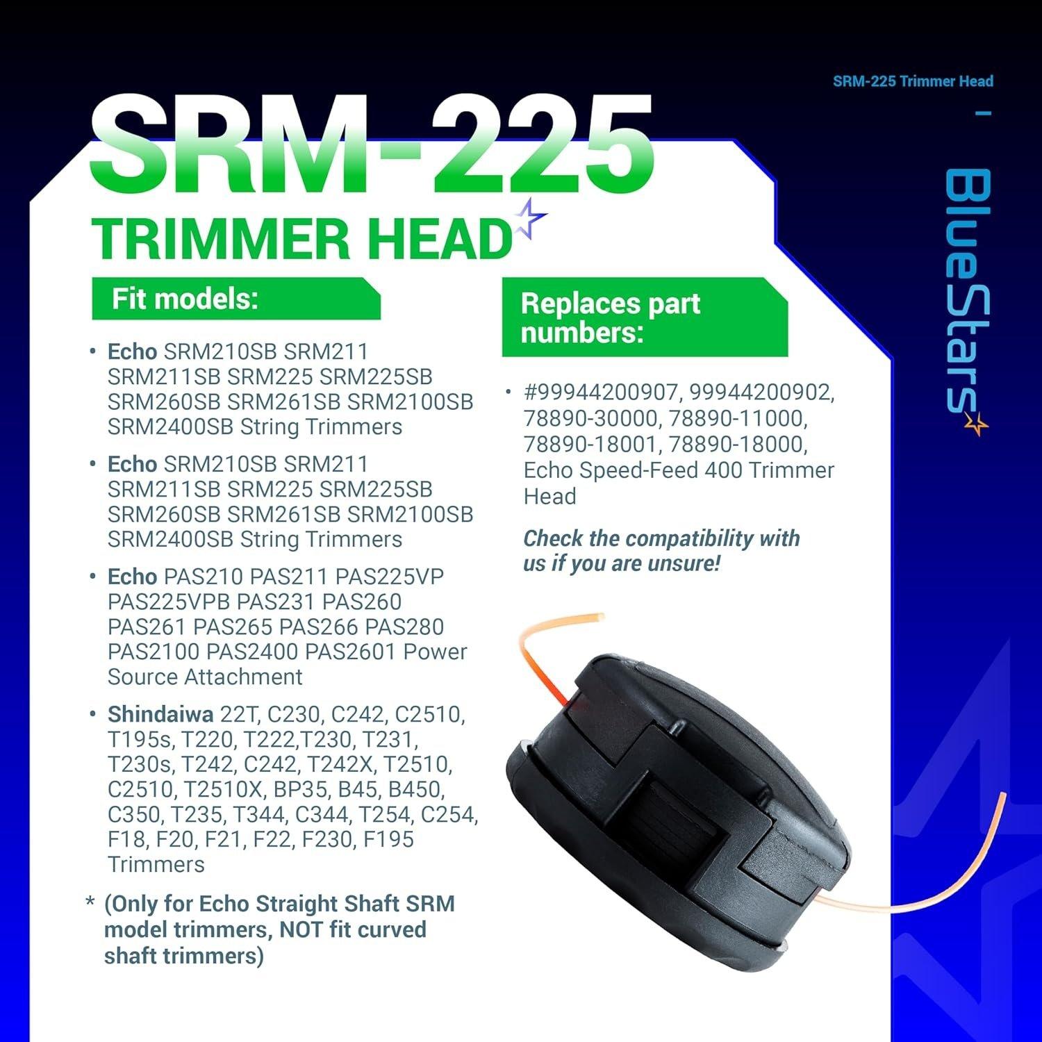 [Lifetime Warranty] SRM-225 String Trimmer Head - Pack of 2 image 3