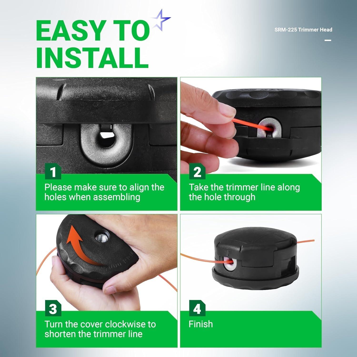 [Lifetime Warranty] SRM-225 String Trimmer Head - Pack of 2 image 6