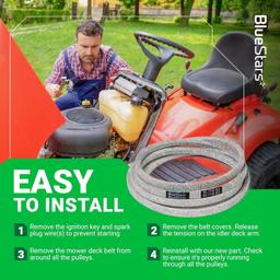 [Lifetime Warranty] GX25628 Deck Belt - 0.5'' x 118.63'' thumbnail 7