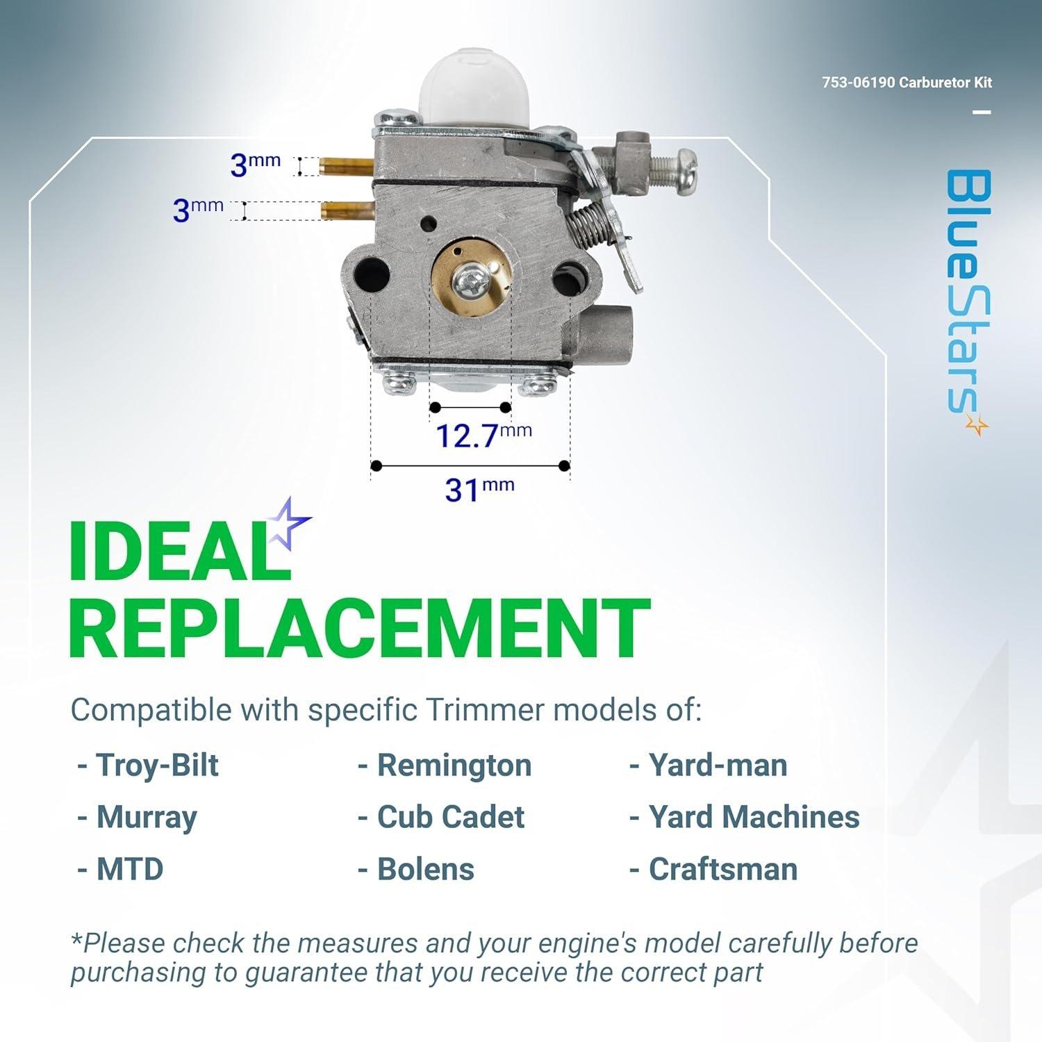[Lifetime Warranty] 753-06190 WT-973 Carburetor image 5