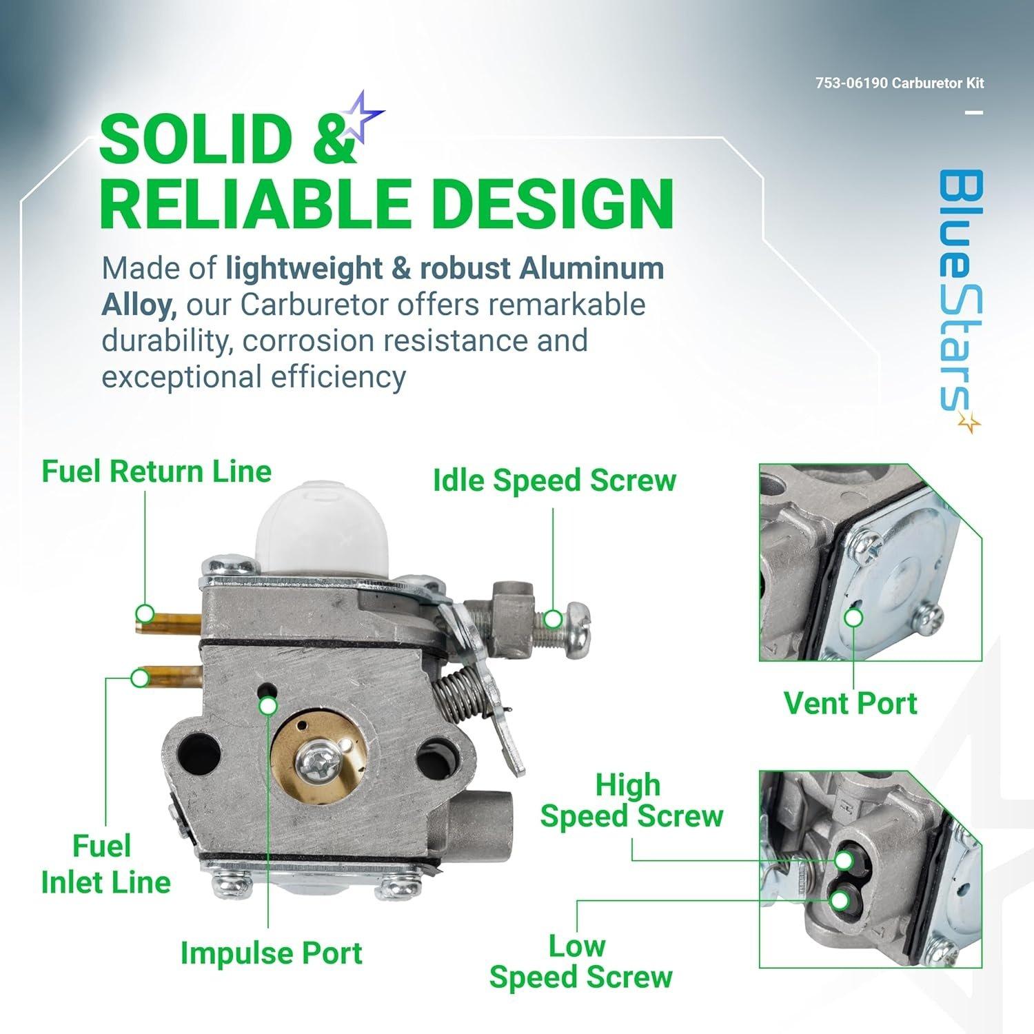 [Lifetime Warranty] 753-06190 WT-973 Carburetor image 4