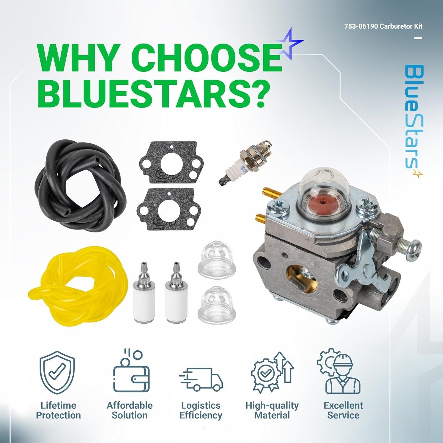 [Lifetime Warranty] 753-06190 WT-973 Carburetor image 2