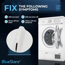 [Lifetime Warranty] 131965300 Dryer Timer Knob - Compatible with Frigidaire & Electrolux Dryers - Replaces 131666601 131666604 AP2107936 PS419092 - Pack of 2 thumbnail 6