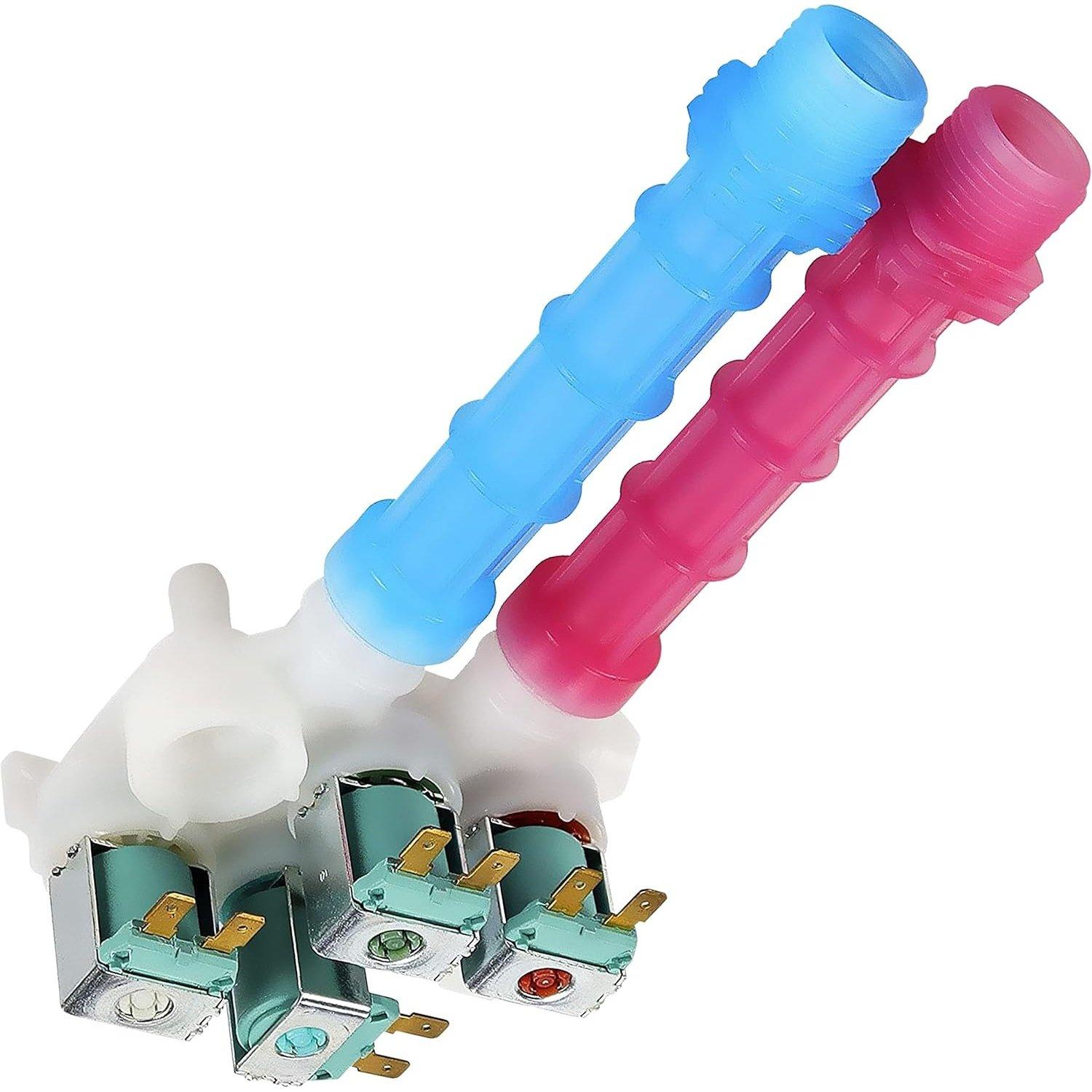 [Lifetime Warranty] 134637810 Water Inlet Valve - Compatible with Frigidaire Kemore Electrolux Crosley Washing Machine - Replaces 134637800,7134637810,AP4368791,PS2349248, 1482877 image 0