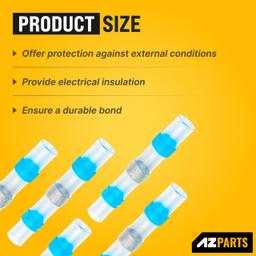 [Lifetime Warranty] 200 PCS Blue Solder Seal Wire Connectors thumbnail 2