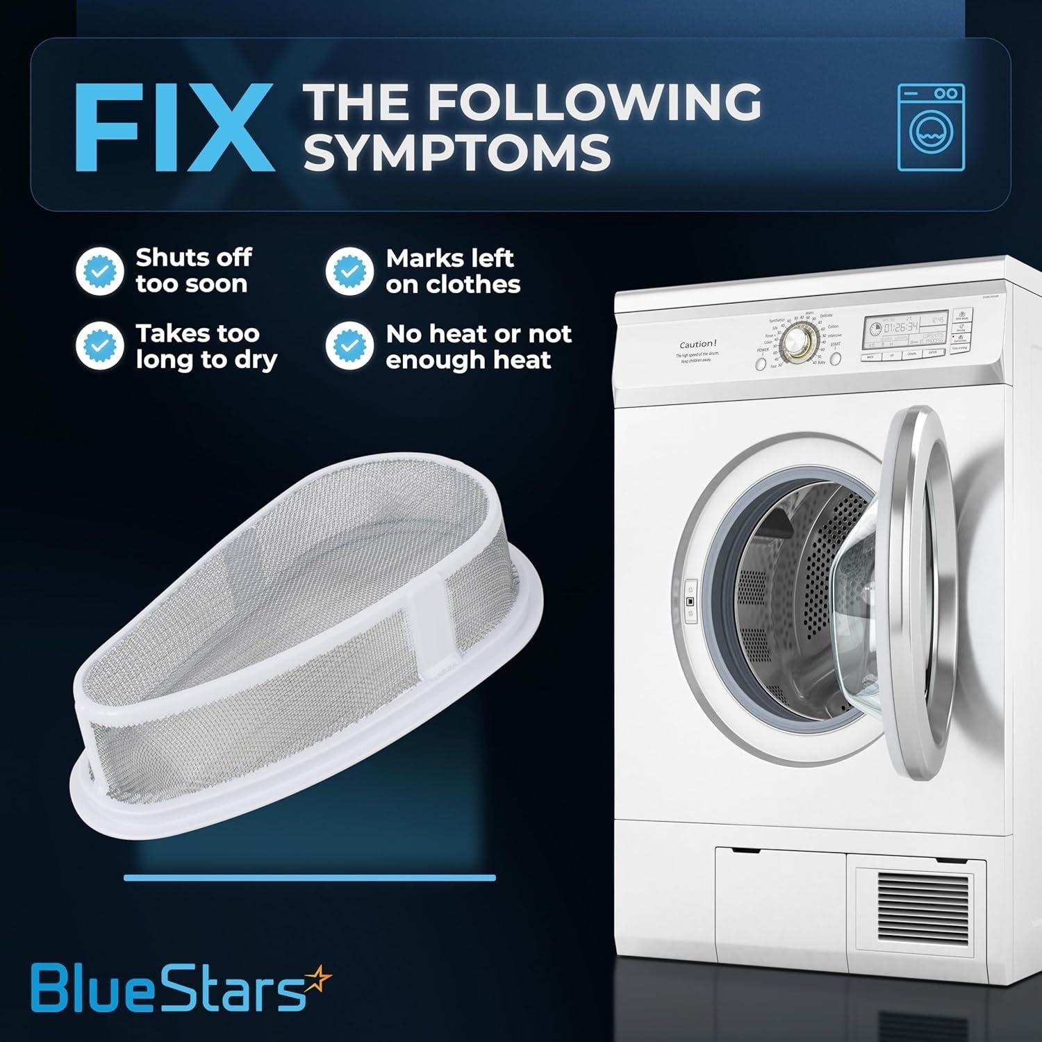 [Lifetime Warranty] W10828351 Dryer Lint Filter & Cover with Stainless Steel Mesh Screen - Compatible with Whirlpool Kenmore Dryer/Washer - Replaces 8531964 8531966 8531967 AP5985829 image 6