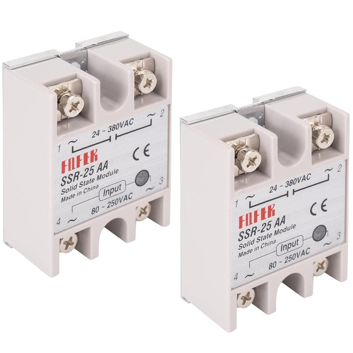 [Lifetime Warranty] SSR-25AA Solid State Relay - Pack of 2 image 0