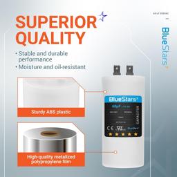 [Lifetime Warranty] [UL Listed] CBB60 60 uF MFD Â±5% 250 VAC 50/60 Hz Round Run Start Capacitor - Fits Air Conditioner, Heat Pump, Pool Pump thumbnail 5