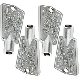 [Lifetime Warranty] 216702900 Metal Freezer Door Key - Compatible with Frigidaire & Kenmore Freezers - Replaces AP4071414 AP2113733 AP4301346 PS1991481 6599905 PS2061565 12849 - Pack of 4 thumbnail 0