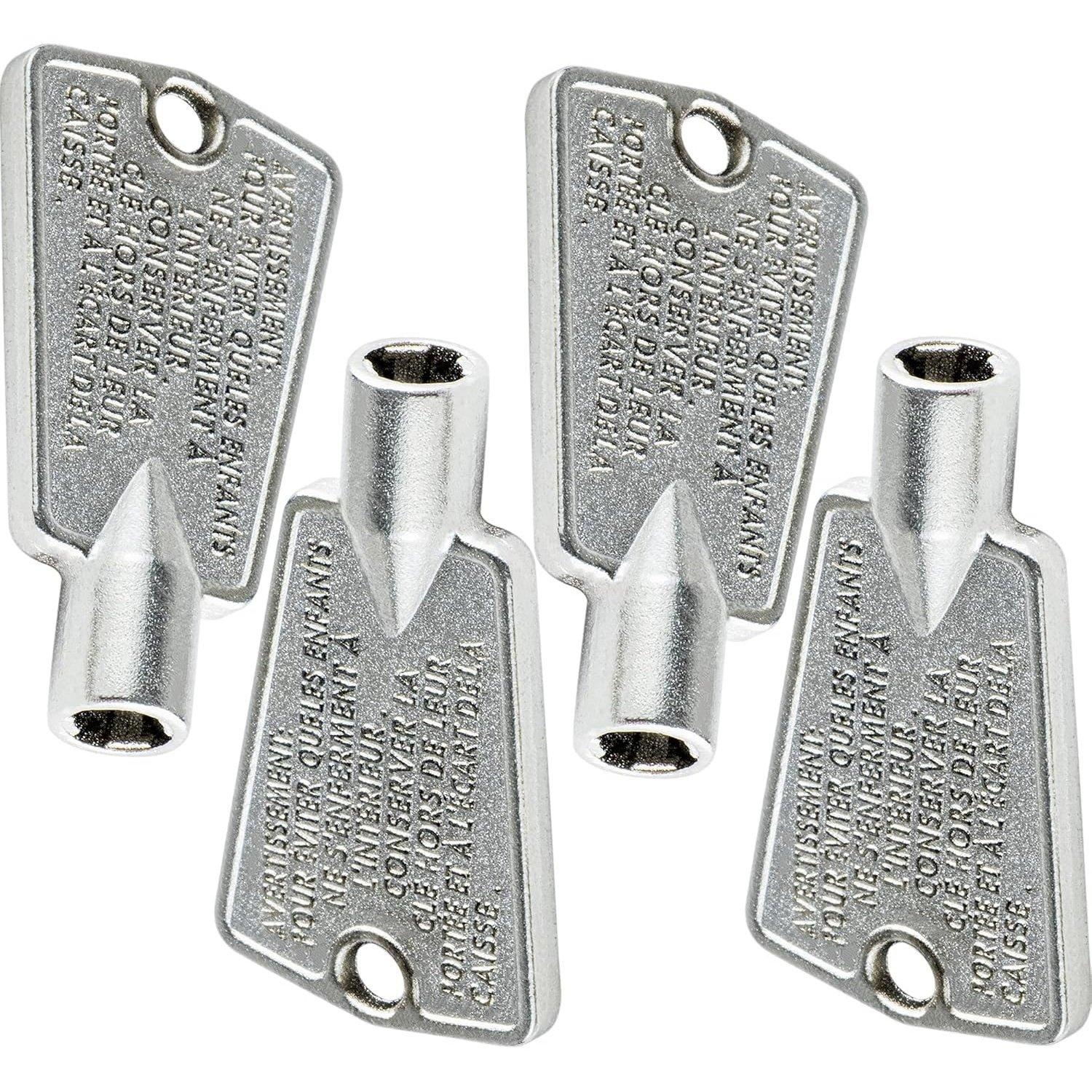 [Lifetime Warranty] 216702900 Metal Freezer Door Key - Compatible with Frigidaire & Kenmore Freezers - Replaces AP4071414 AP2113733 AP4301346 PS1991481 6599905 PS2061565 12849 - Pack of 4 image 0
