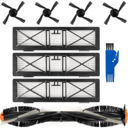 Accessories Kit for Neato D Series D3-D10, D75, D80, D85 & Neato Botvac Connected Robot Vacuum Cleaners - Includes 1 Main Brush, 3 Filters, 4 Side Brushes, 1 Sweeping Brush thumbnail 0