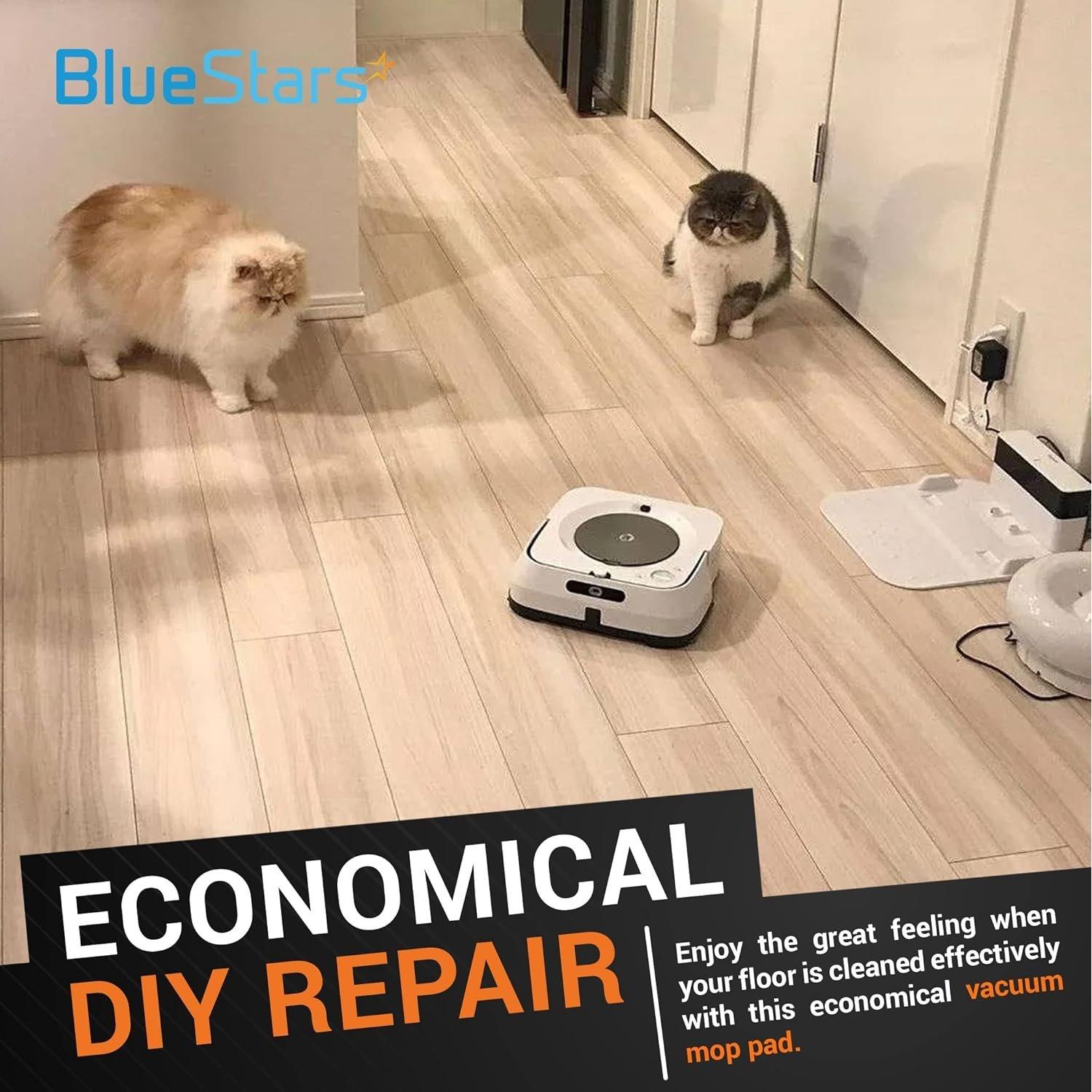 [Lifetime Warranty] m6 Microfiber Wet Mopping Pads - Compatible with iRobot Braava Jet M Series Braava Jet m6 (6110) (6012) (6112) (6113) Ultimate Robot Mop - Pack of 10 image 2