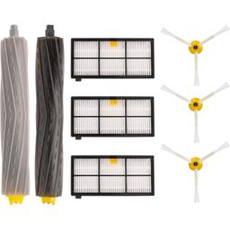[Lifetime Warranty] Accessories Parts Kit for iRobot Roomba 800 900 Series 805 860 870 871 880 890 960 - 1 Debris Extractor, 3 HEPA Filters, 3 Side Brushes - Extra Screws thumbnail 0