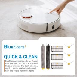 [Lifetime Warranty] Accessories Parts Kit for iRobot Roomba 800 900 Series 805 860 870 871 880 890 960 - 1 Debris Extractor, 3 HEPA Filters, 3 Side Brushes - Extra Screws thumbnail 2