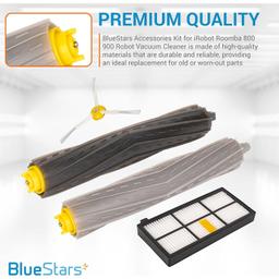 [Lifetime Warranty] Accessories Parts Kit for iRobot Roomba 800 900 Series 805 860 870 871 880 890 960 - 1 Debris Extractor, 3 HEPA Filters, 3 Side Brushes - Extra Screws thumbnail 5