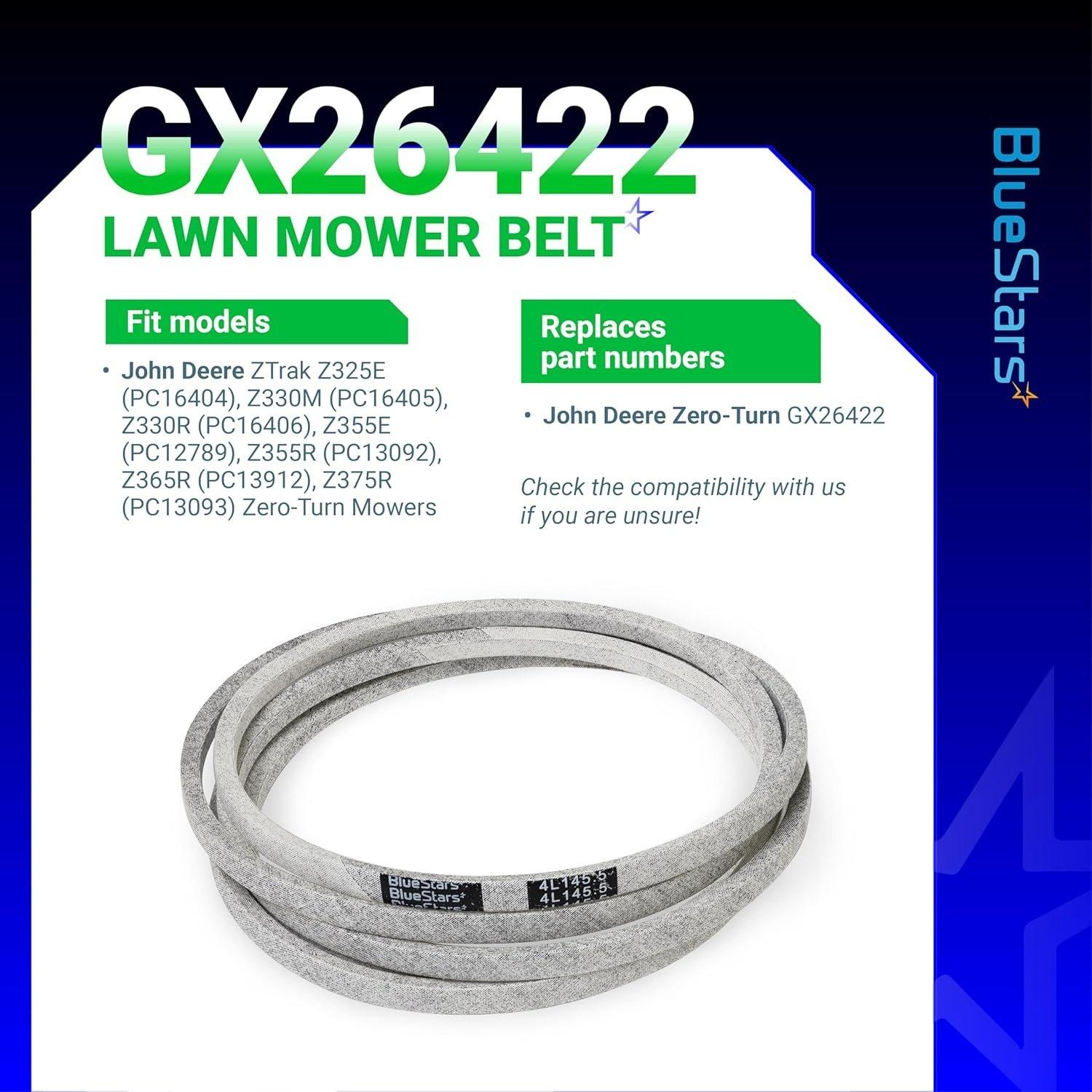 [Lifetime Warranty] Mower Deck Belt GX26422 145.5" x 0.5" image 5