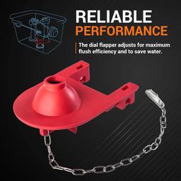 [Lifetime Warranty] 2-pack 84138 Toilet Flapper thumbnail 1