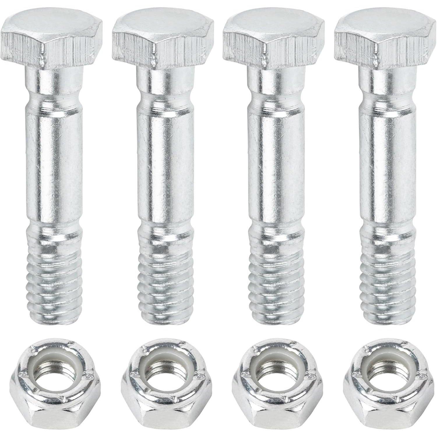 4 PCS 303160355P 303160355 Snow Blower Shear Pins and Nuts image 0