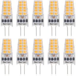 [Lifetime Warranty] G4 LED Bulb 2W Equivalent 30W Warm White 3000K 250Lm 360°Beam Angle AC/DC 12V G4 Bi-Pin Base - T3 Halogen Bulb Replacement - Dimmable - Pack of 10 thumbnail 0