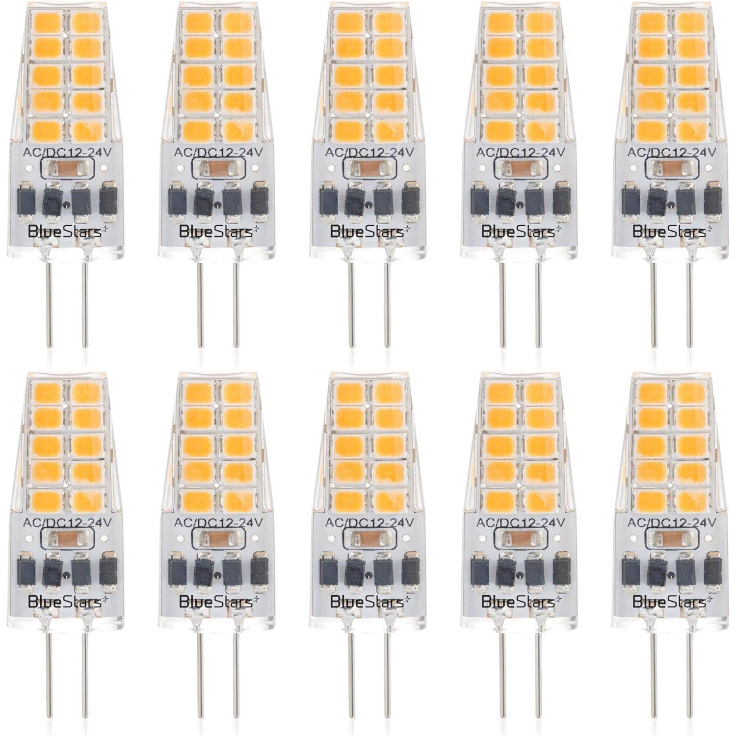 [Lifetime Warranty] G4 LED Bulb 2W Equivalent 30W Warm White 3000K 250Lm 360°Beam Angle AC/DC 12V G4 Bi-Pin Base - T3 Halogen Bulb Replacement - Dimmable - Pack of 10 image 0