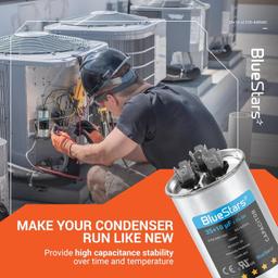 [Lifetime Warranty] 35+10 uF MFD ±5% 370/440 VAC CBB65 CBB65B Dual Run Start Round Capacitor - Fits Condenser, Heat Pump, AC Motor thumbnail 5