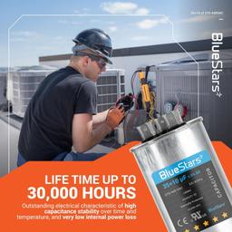 [Lifetime Warranty] 35+10 uF MFD ±5% 370/440 VAC CBB65 CBB65B Dual Run Start Round Capacitor - Fits Condenser, Heat Pump, AC Motor thumbnail 11