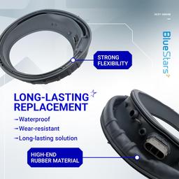 [Lifetime Warranty] DC97-18094B Washer Door Boot Seal Gasket - Compatible with Samsung Washers WF42H5000AW/A2 WF42H5100AW/A2 WF42H5200AF/A2 - Replaces PS9606239 AP5917067 EAP9606239 4000547 thumbnail 6
