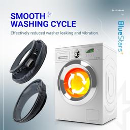 [Lifetime Warranty] DC97-18094B Washer Door Boot Seal Gasket - Compatible with Samsung Washers WF42H5000AW/A2 WF42H5100AW/A2 WF42H5200AF/A2 - Replaces PS9606239 AP5917067 EAP9606239 4000547 thumbnail 1