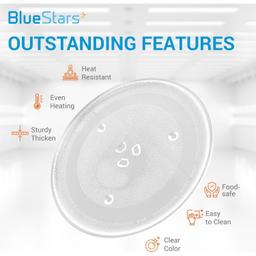 [Lifetime Warranty] 10.6" / 27cm Microwave Glass Plate - Replaces GE WB48X26755 WB49X10185 Emerson 252100500497 Whirlpool WPW10551236 - Compatible for Panasonic Toshiba Galanz Farberware Magic Chef thumbnail 5