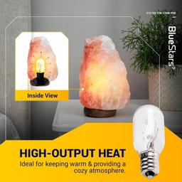 [Lifetime Warranty] E12 T20 Salt Lamp Bulb 120V 15W, 2700K Warm White - Pack of 8 thumbnail 3