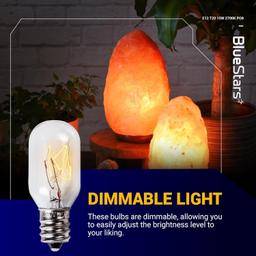 [Lifetime Warranty] E12 T20 Salt Lamp Bulb 120V 15W, 2700K Warm White - Pack of 8 thumbnail 4