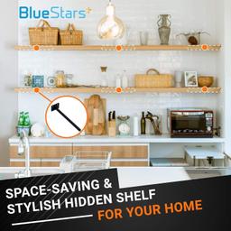 4 Pcs 8” Rustproof Floating Shelf Bracket thumbnail 6