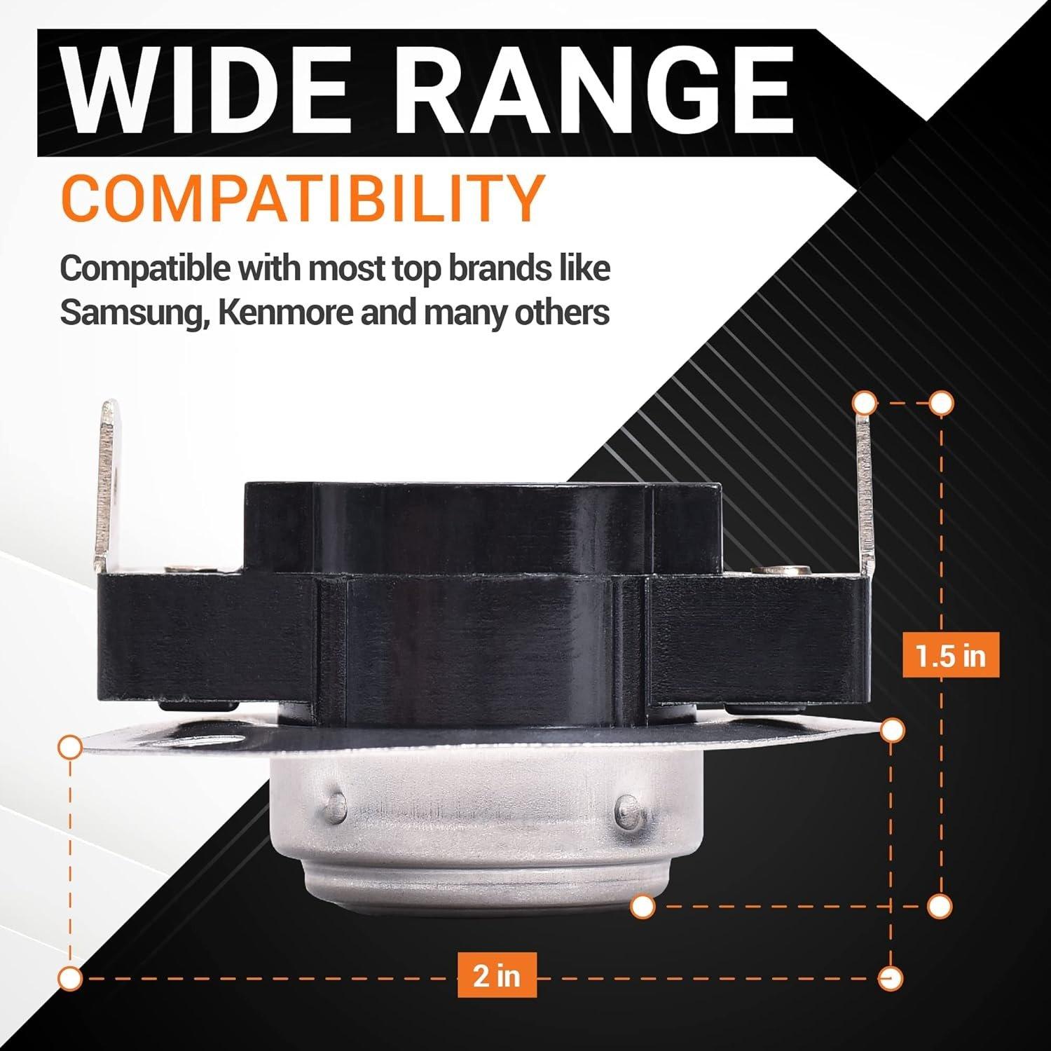 DC47-00016A Thermal Fuse DC96-00887A Thermal Fuse DC32-00007A Dryer Thermistor DC47-00018A Thermostat Dryer Kit image 6