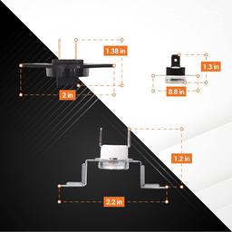 DC47-00016A Thermal Fuse DC96-00887A Thermal Fuse DC32-00007A Dryer Thermistor DC47-00018A Thermostat Dryer Kit thumbnail 3