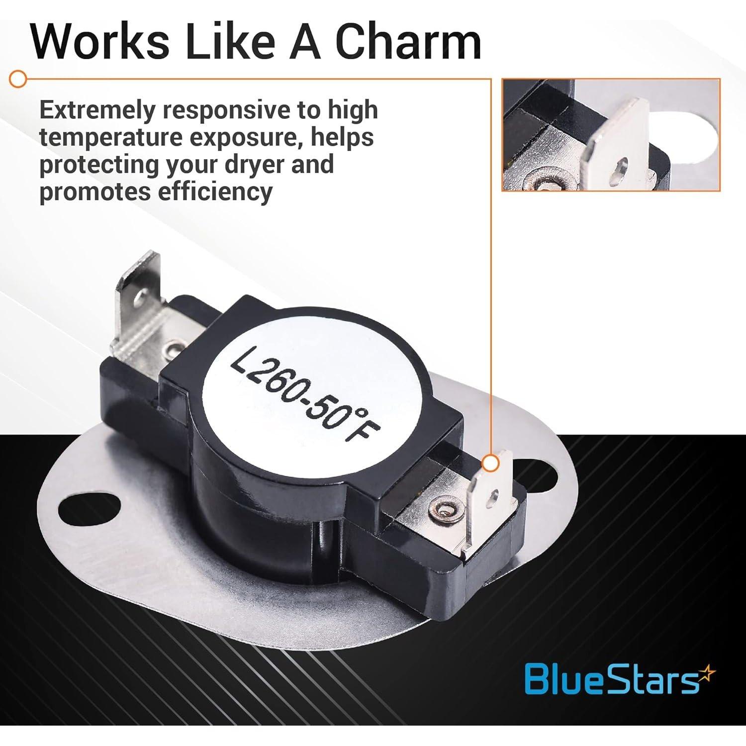 DC47-00016A Thermal Fuse DC96-00887A Thermal Fuse DC32-00007A Dryer Thermistor DC47-00018A Thermostat Dryer Kit image 1