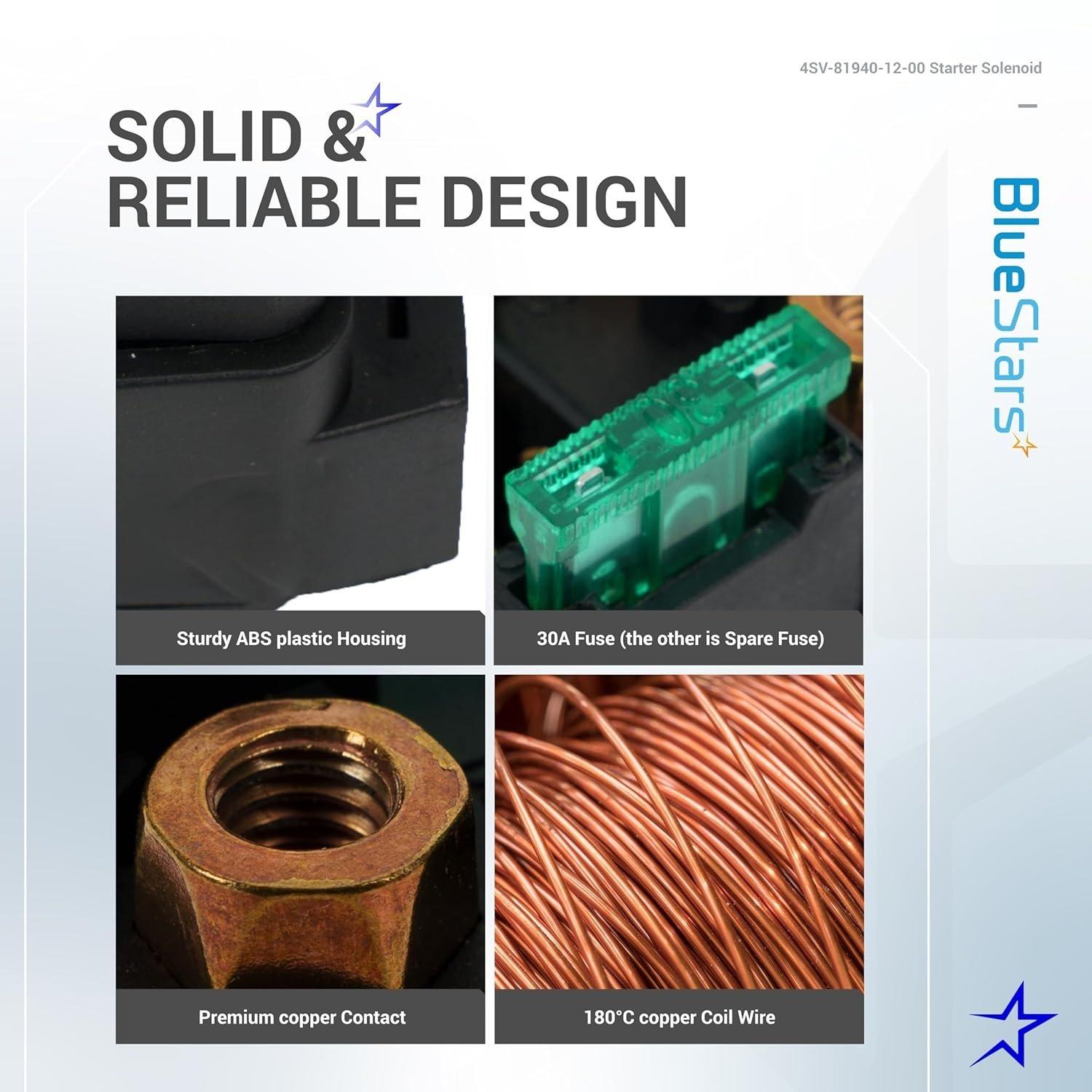 [Lifetime Warranty] 4SV-81940-12-00 Starter Solenoid Relay Yamaha YFM 350 image 2