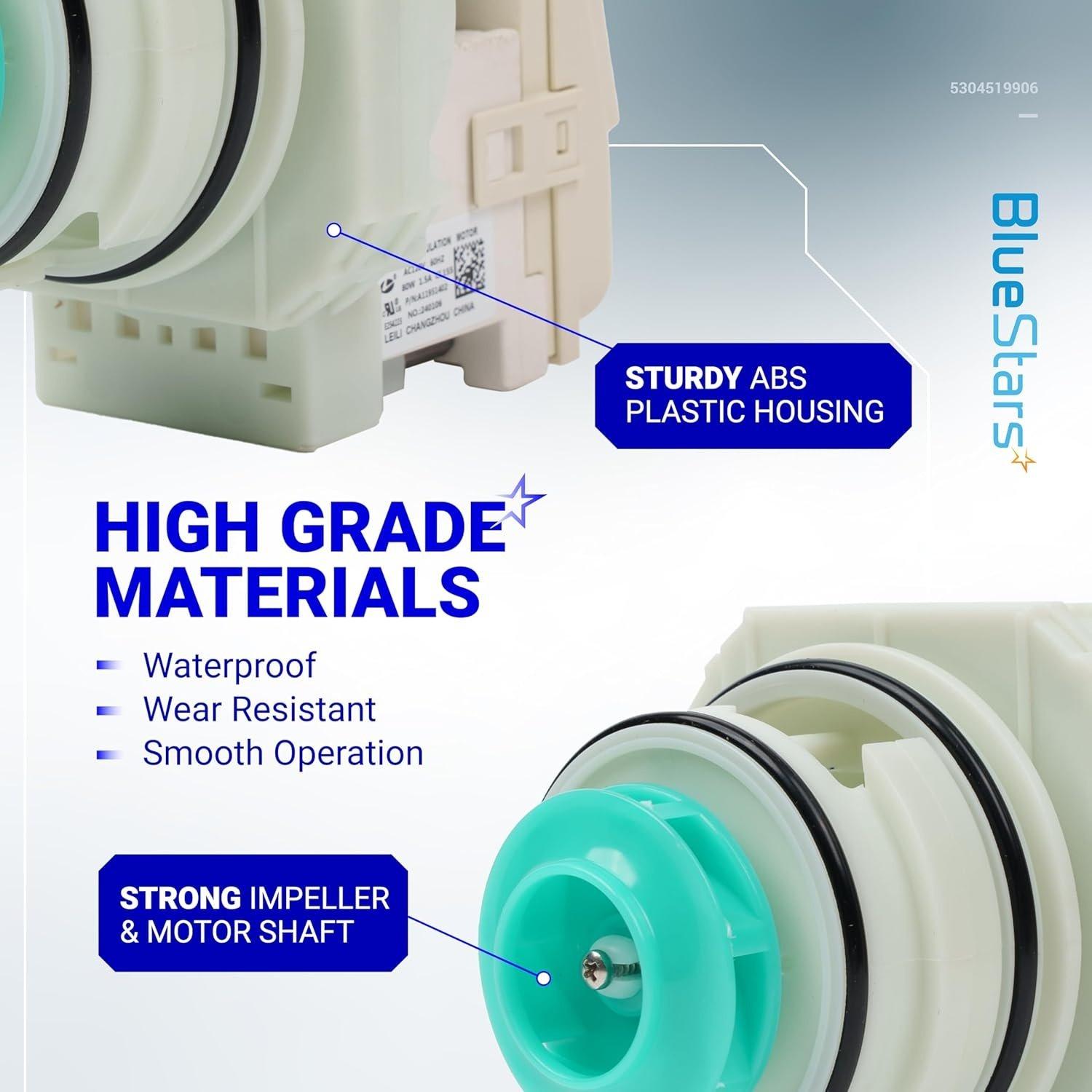5304519906 Dishwasher Pump And Motor Assembly image 6