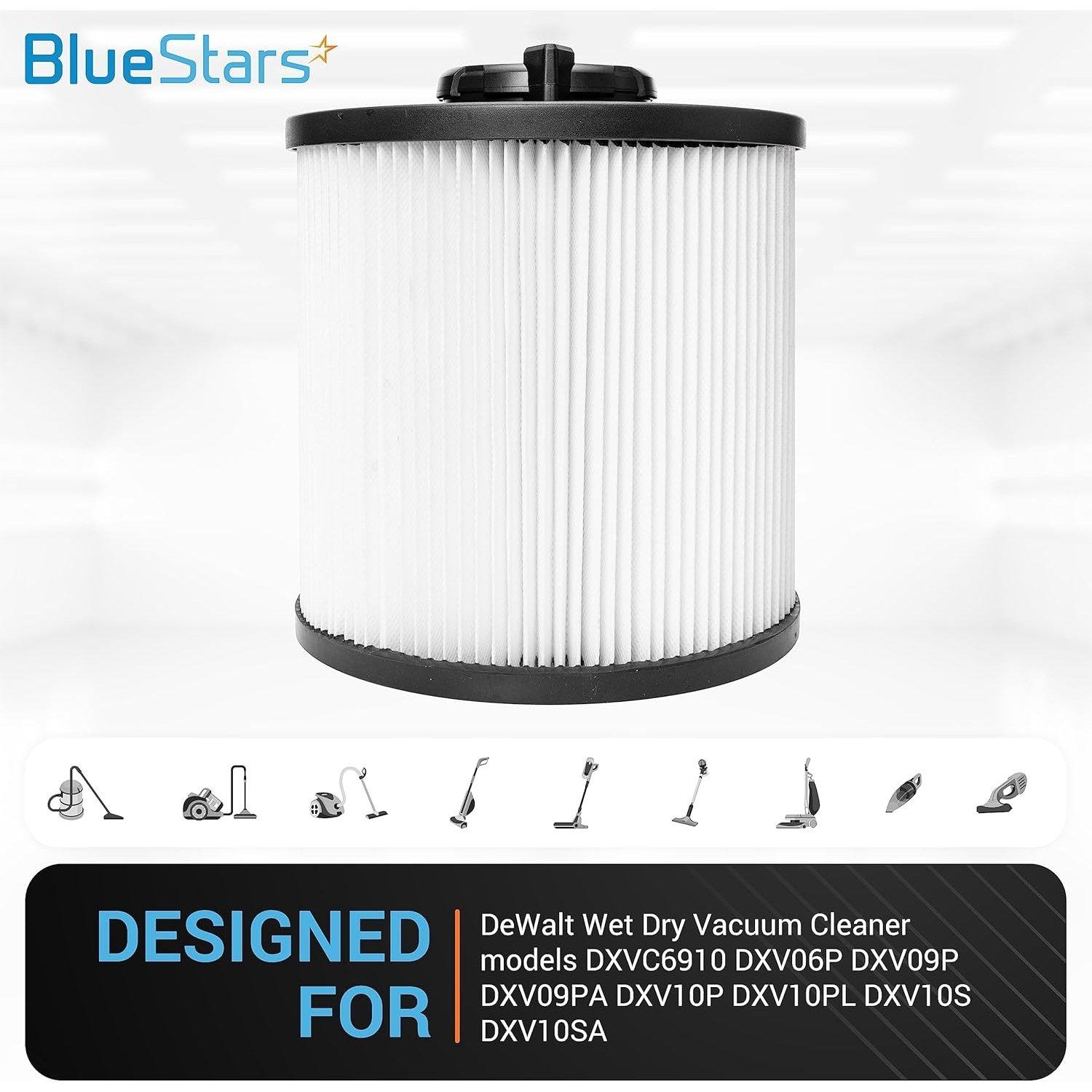 [Lifetime Warranty] DXVC6910 Cartridge Filter Replacement for DEWALT 6-16 Gallon Wet Dry Vacuum Cleaner DXV06P DXV09P DXV09PA DXV10P DXV10PL DXV10S DXV10SA DXV10SB DXV12P DXV14P - Pack of 2 image 6