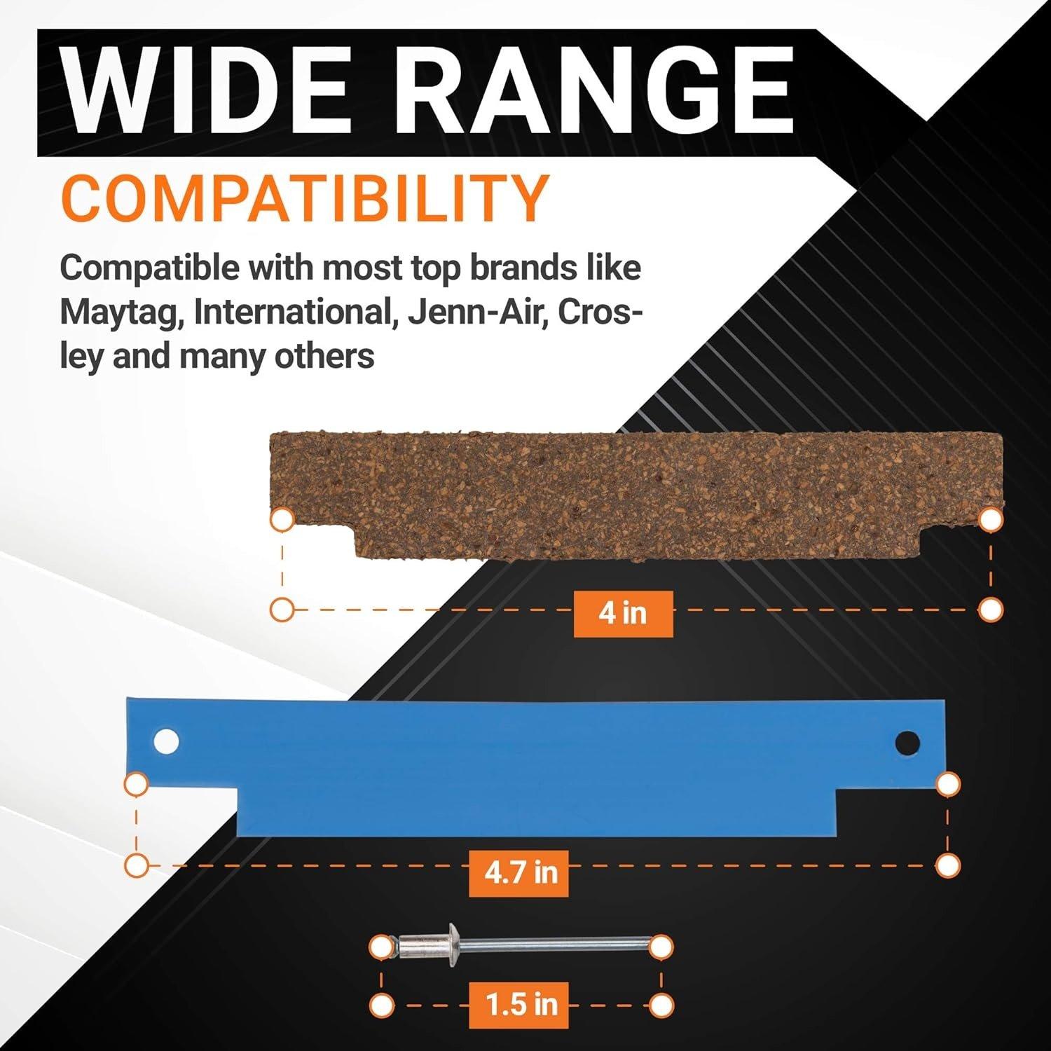 [Lifetime Warranty] 306508 Clothes Dryer Tumbler Front Glide Bearing Kit - Compatible with Whirlpool Maytag Dryers - Replaces 306508VP AP4037304 PS1804752 312941 3-6508 - Pack of 2 image 1