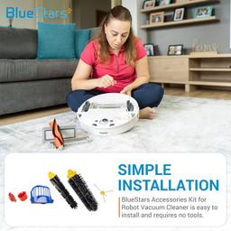 [Lifetime Warranty] Replacement Parts Kit for iRobot Roomba 600 Series 694 692 690 680 660 665 651 650 614 & 500 Series 595 585 564 Vacuum Cleaner - Extra Cleaning Tool and Screws thumbnail 4