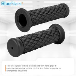 Retro Motorcycle Hand Grips 7/8" 22mm 1" 24mm Handlebars thumbnail 2