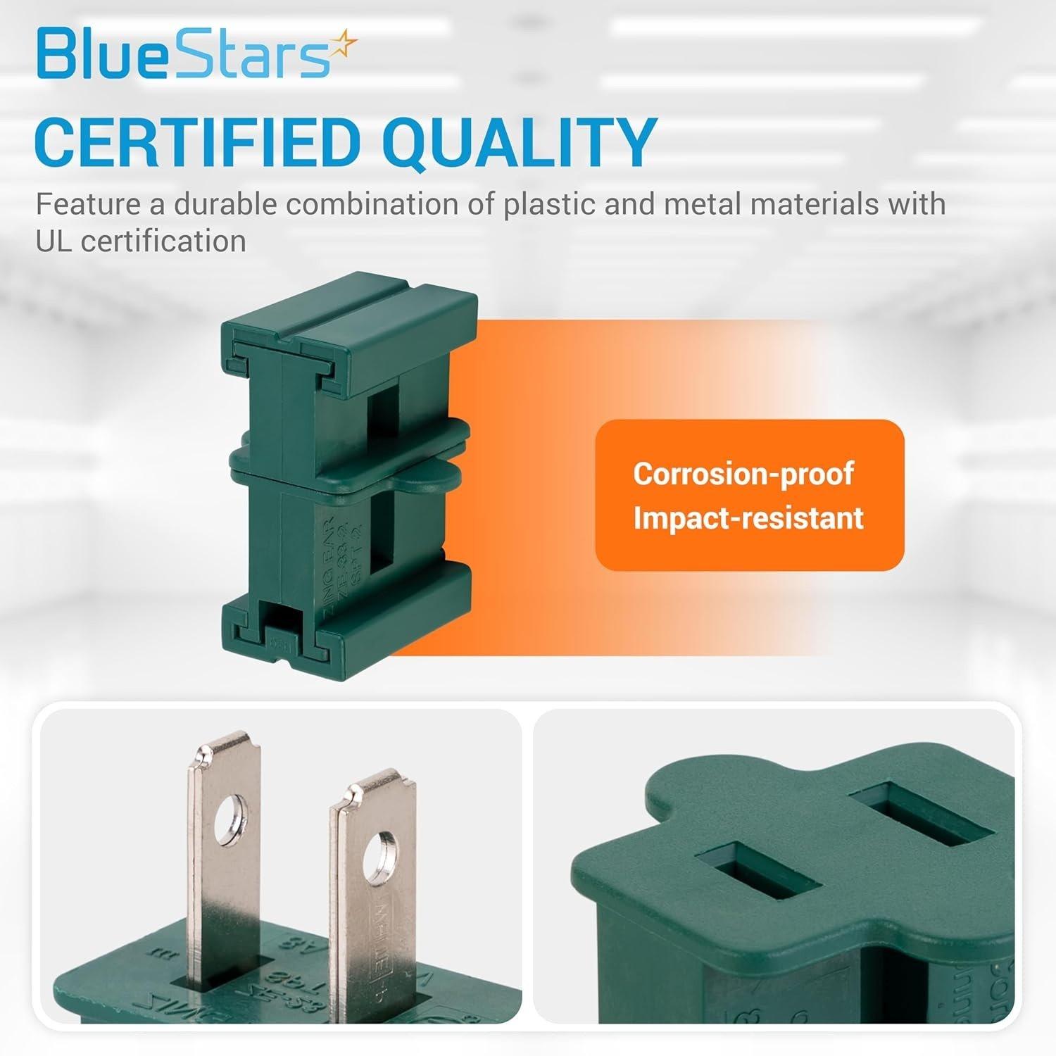 [Lifetime Warranty] Set of 10 (20 Pieces) 6A 110/125V Male and Female Slip Plug for Christmas Light Decoration image 4