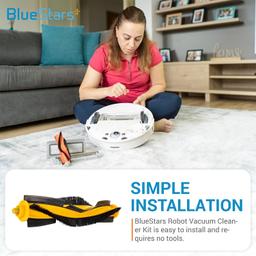 [Lifetime Warranty] Main Brush Rollers Replacement for Ecovacs Deebot OZMO T8, T8 AIVI, T9, N8, N8+, N8 Pro Plus, X1, X1 Turbo, X1 Plus, T10 Plus, 920, 950, T5, N10 Plus Robot Vacuums - Pack of 2 thumbnail 4