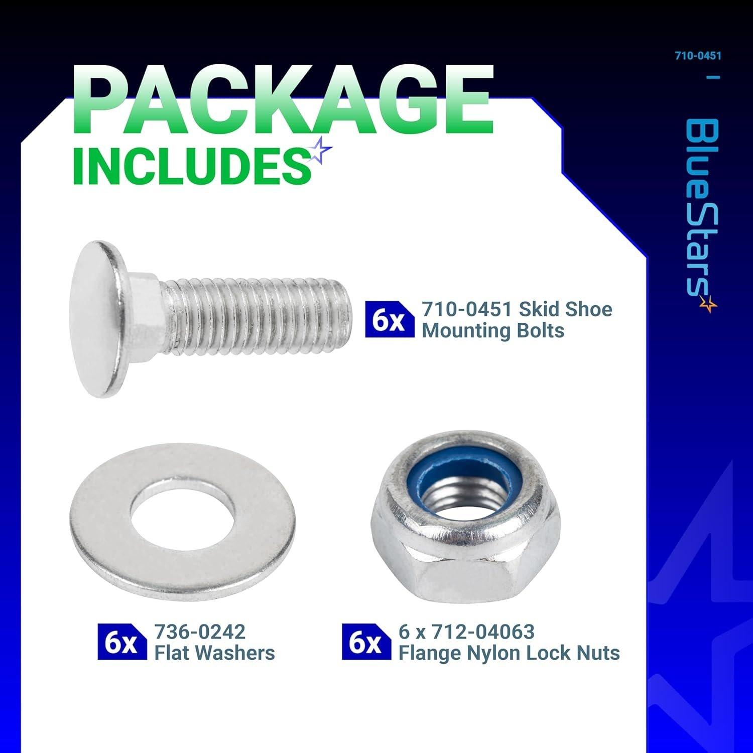 [Lifetime Warranty] 710-0451 Stainless Steel Skid Shoe - Pack of 6 image 2