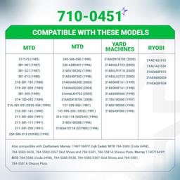 [Lifetime Warranty] 710-0451 Stainless Steel Skid Shoe - Pack of 6 thumbnail 8