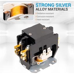 [Lifetime Warranty] 2 Pole Contactor 30 Amp 240VAC Coil Exact Fit with Relays, Air Conditioner, Heat Pump, Refrigeration Systems thumbnail 2