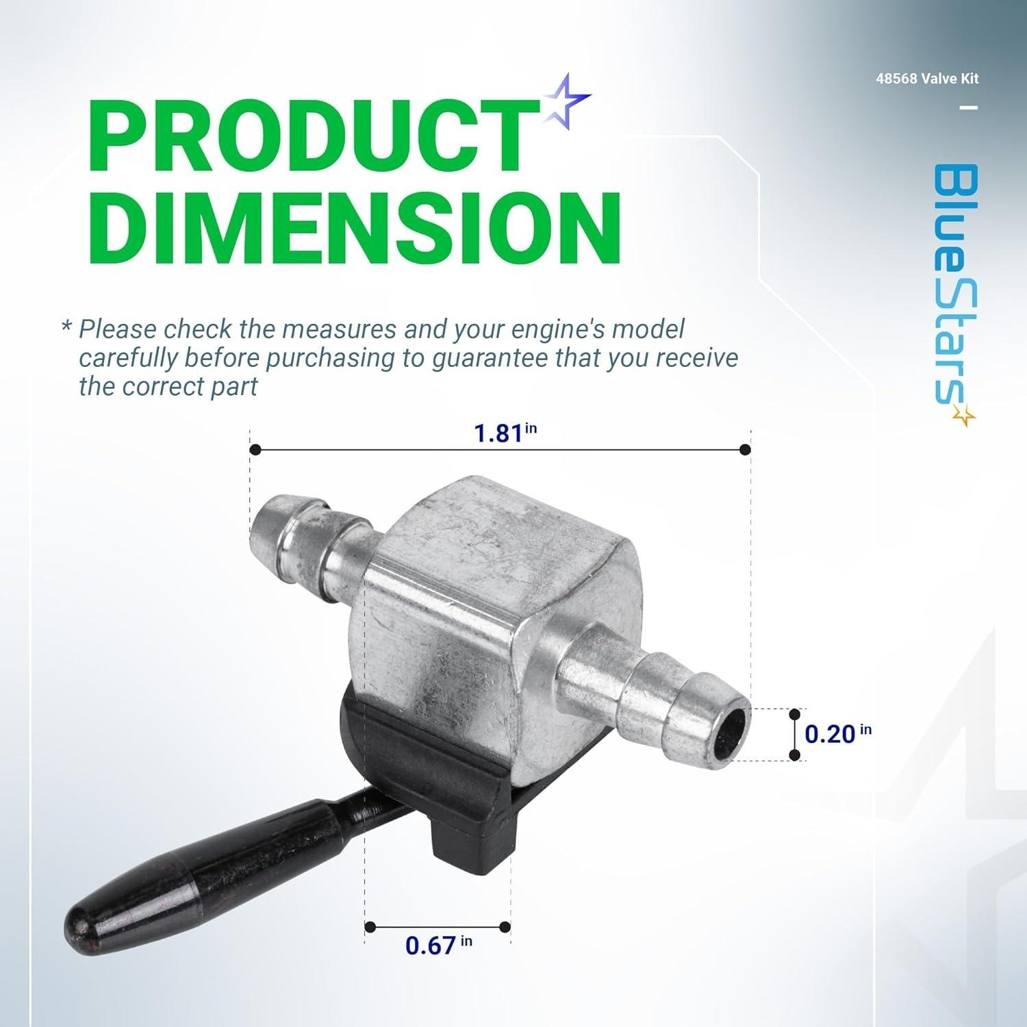 48568 1/4" Inline Fuel Shut Off Valve Kit image 5